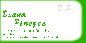 diana pinczes business card